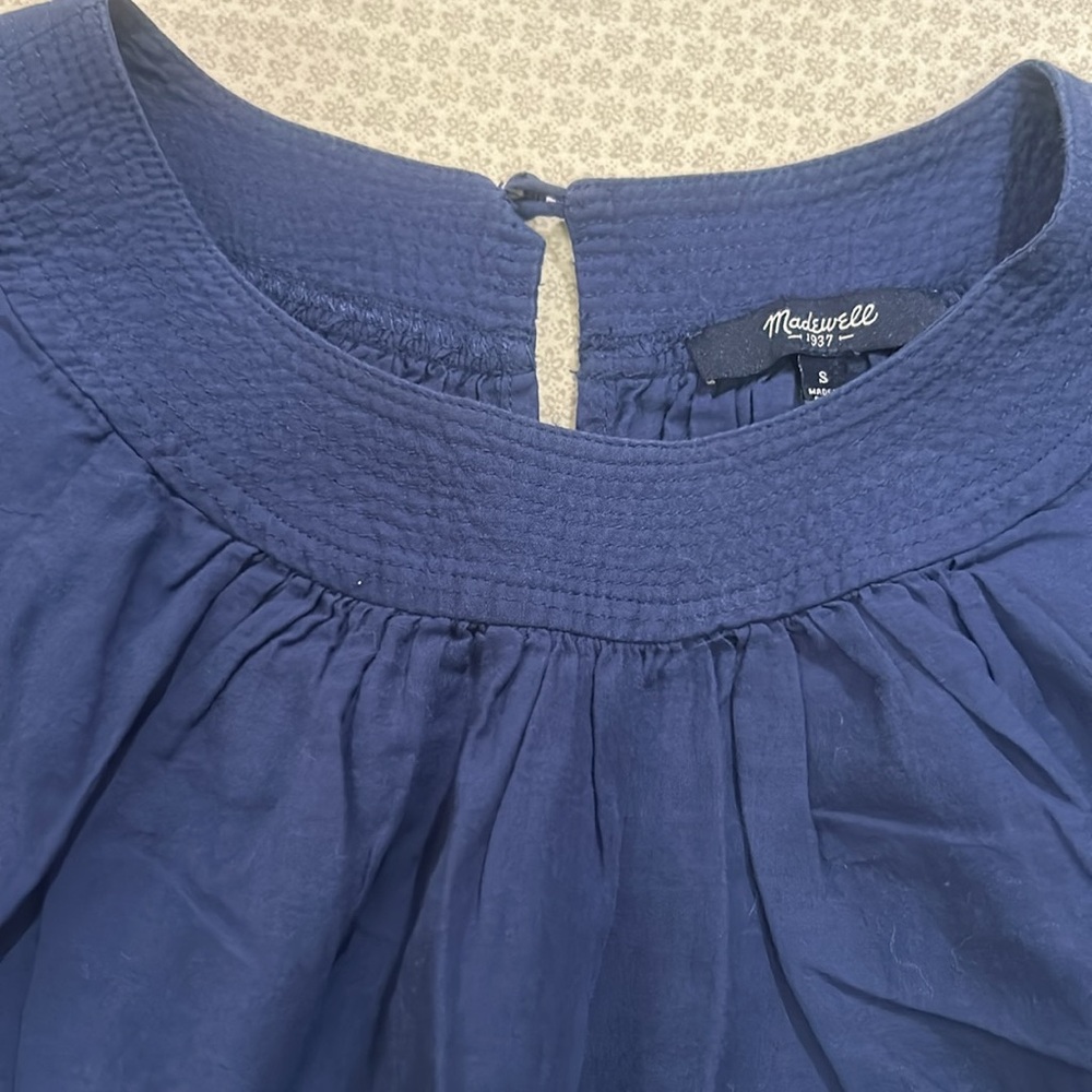 Madewell Sleeveless Top Navy S 100% cotton - Picture 2 of 4
